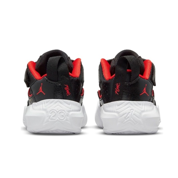 Nike Air Jordan Stay Loyal Black Red Bred DC7231-001 Toddler Baby Shoes 5C - Picture 2 of 15